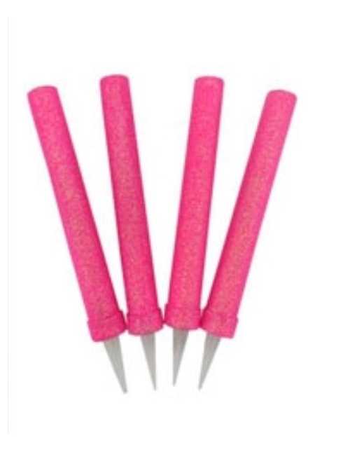 BENGALA 12cm GIBREADA ROSA x1