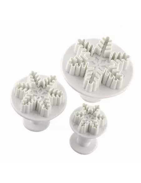 CORTANTE CON EXPULSOR SET x3 COPO DE NIEVE FINO 55 40 25 mm x1