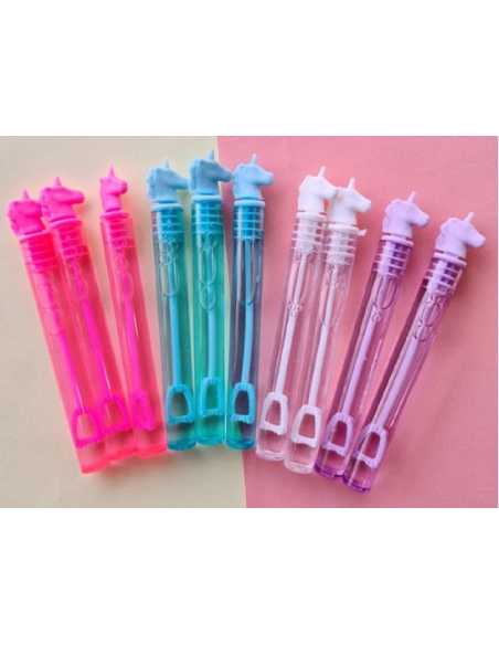 BURBUJERO UNICORNIO 10cm COLORES SURTIDOS x1