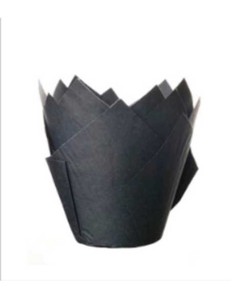 TULIPAS LISAS Nº16 NEGRA x50