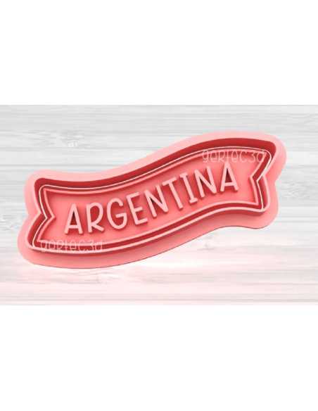 CORTANTE + STAMP 7cm LAZO ARGENTINA