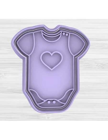 CORTANTE + STAMP 8cm BODY BEBÉ C/CORAZON