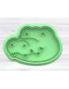 CORTANTE + STAMP 8cm COCODRILO CARITA