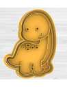CORTANTE + STAMP 8cm DINOSAURIO