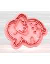 CORTANTE + STAMP 8cm ELEFANTE CON ESTRELLAS