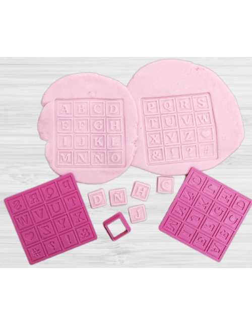 CORTANTE + STAMP RELIEVE ABECEDARIO