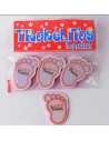 APLIQUE PLASTIFICADO 1,5mm x 12 PIE BABY SHOWER NENA