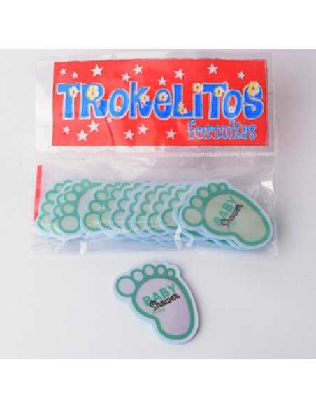 APLIQUE PLASTIFICADO 1,5mm x 12 PIE BABY SHOWER NENE