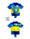 GLOBO METALIZADO CAMISETA DE FUTBOL 34x36cm AZUL Y AMARILLO x1