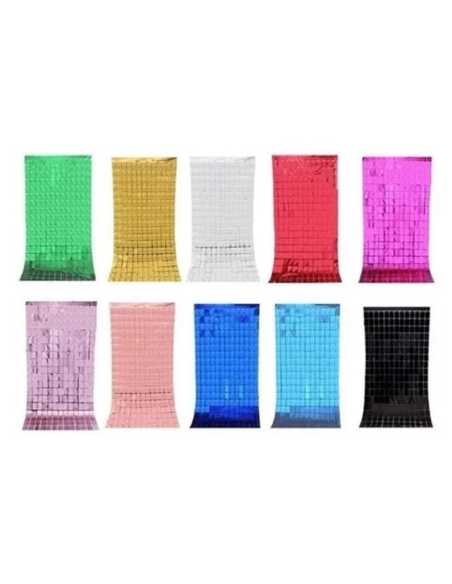 PROMO BULTO CORTINA METALIZADA BRICK WALL COLORES SURTIDOS x1
