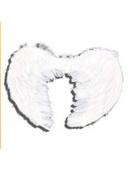 PROMO ALAS DE ANGEL CON PLUMAS BLANCAS 60x44cm x1