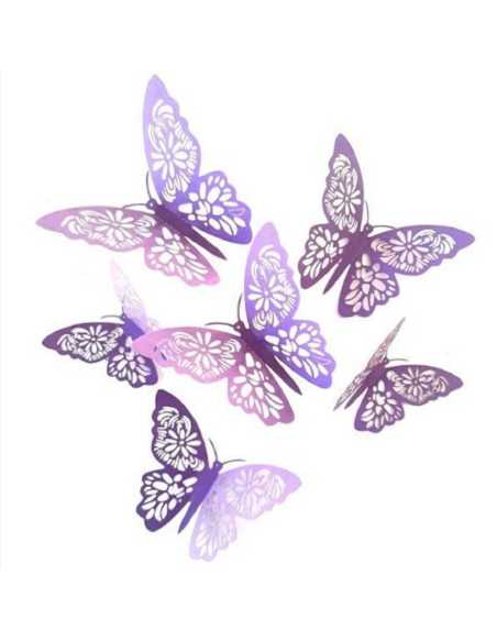 ADORNO MARIPOSA PASTEL LILA MODELOS SURTIDOS x6