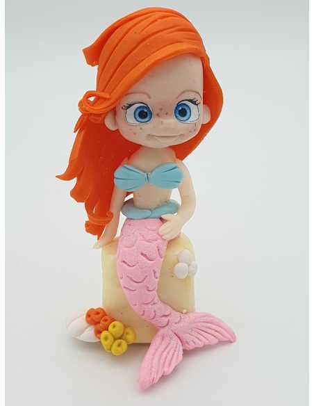 ADORNO PORCELANA NENA SIRENA