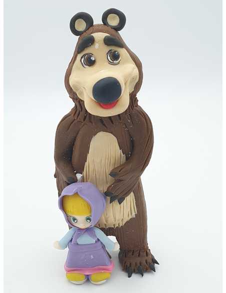 ADORNO MAQUETA MASHA Y EL OSO