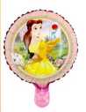 GLOBO METALIZADO PERSONAJES 10" 25cm PRINCESA LA BELLA x1