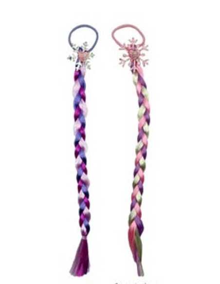EXTENCIONES TRENZA CON HEBILLA COPO DE NIEVE