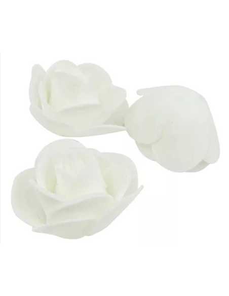 FLOR GOMA EVA GRANDE BLANCA x1