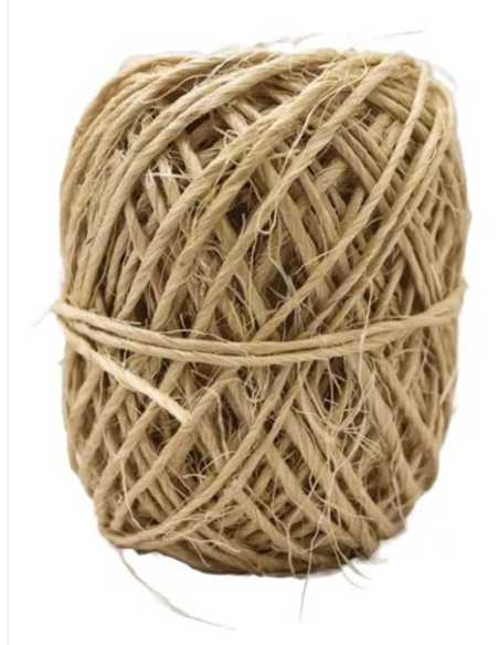 HILO SISAL CLASICO NATURAL DE 2mm OVILLOS DE 20M C/U x1