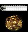 GUIRNALDA MICROLED ALAMBRE DECO 10 LUCES 1M CALIDA CON SECUENCIAS x1