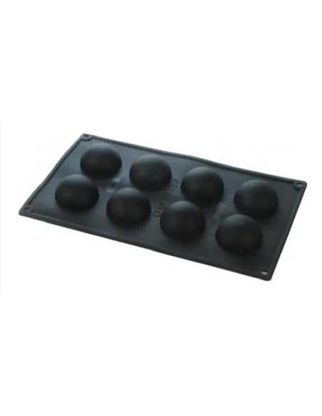 MOLDE DE SILICONA MEDIA ESFERA GRANDE 28x16cm 5cm DIAM x 2,5 ALTO COLORES SURTIDOS x1