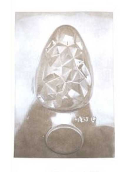 MOLDE ACETATO 27x16cm HUEVO DE PASCUA FACETADO x1