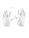PROMO GUANTES BLANCOS DE TELA ADULTO CORTO LYCRA x PAR