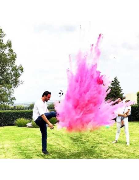 PELOTA REVELACION DE GENERO ROSA x1