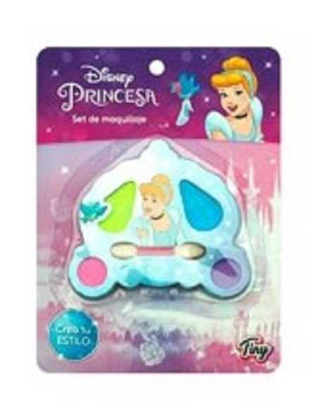 SET DE MAQUILLAJE PRINCESA CARROZA 4 SOMBRAS Y PINCEL