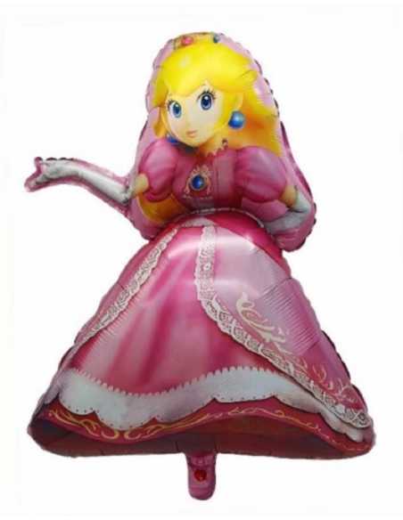 GLOBO METALIZADO SILUETA CHICA PRINCESA MARIO
