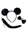 SET DE MINNIE NEGRO CON VINCHA MOÑO Y COLA