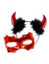 VINCHA DIABLO CON ANTIFAZ ROJO