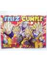 AFICHE FELIZ CUMPLE DRAGON BALL x 1
