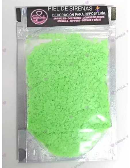 SPRINK PIEL DE SIRENA COMESTIBLES x10g FLUO VERDE