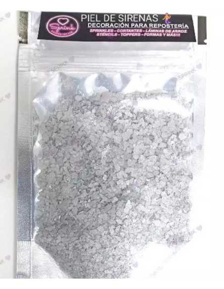 SPRINK PIEL DE SIRENA COMESTIBLES x10g PLATA