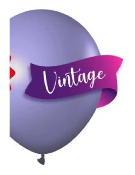 GLOBO STANDARD 12" PASTEL LAVANDA VINTAGE x 25