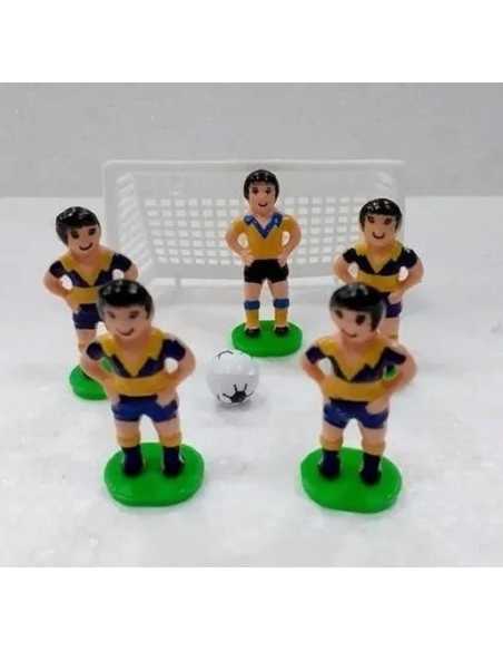 JUGADOR CON BASE CON ARCO AZUL/AMARILLO x 5