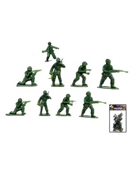 SOLDADO VERDE MILITAR x 12