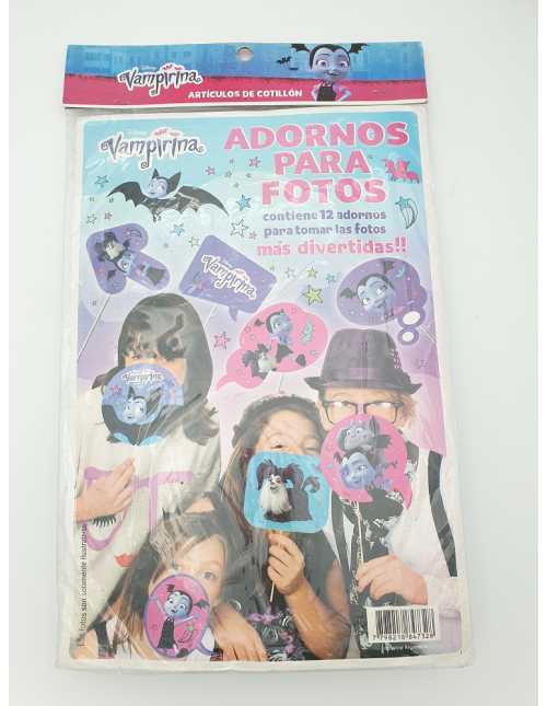 ADORNO PARA FOTOS VAMPIRINA x 10