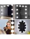 LUCES LED BOMBITAS AUTOADHESIVAS PARA ESPEJO HOLLYWOOD CALIDO/FRIA USB