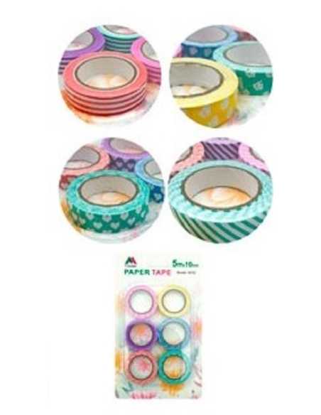 CINTAS DE PAPEL PARA MANUALIDADES 5M x 10MM