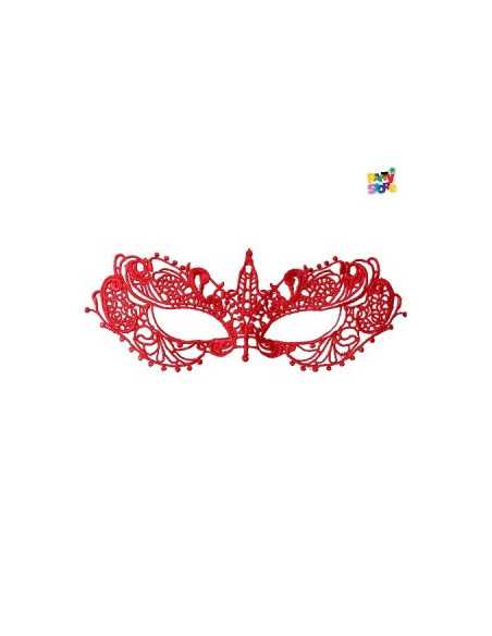 ANTIFAZ ENCAJE ROJO MARIPOSA NOCTURNA AT14