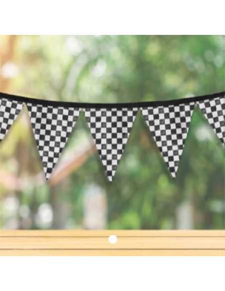 BANDERIN CUADRITOS NEGROS x 1