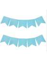 BANDERIN VINTAGE LISO CELESTE x 1