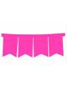 BANDERIN VINTAGE LISO FUCSIA x 1