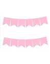 BANDERIN VINTAGE LISO ROSA x 1