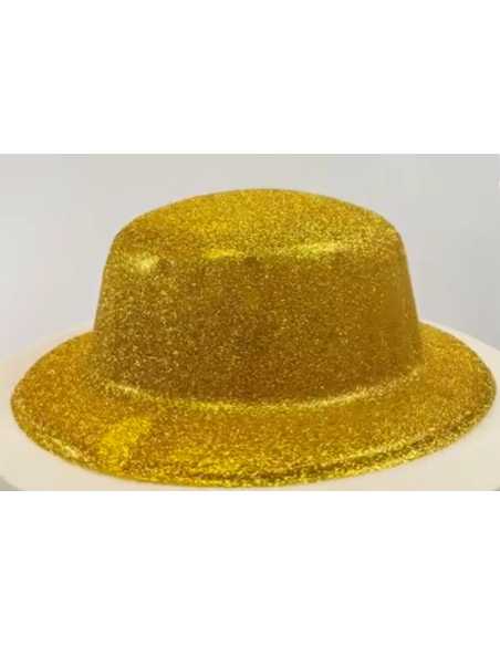 GORRO BOMBIN GLITTER DORADO