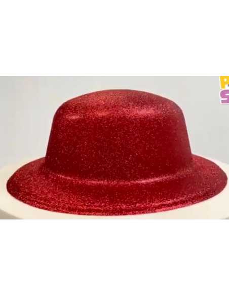 GORRO BOMBIN GLITTER ROJO