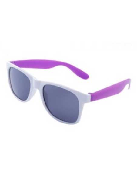 LENTES BICOLOR VIOLETA Y BLANCO
