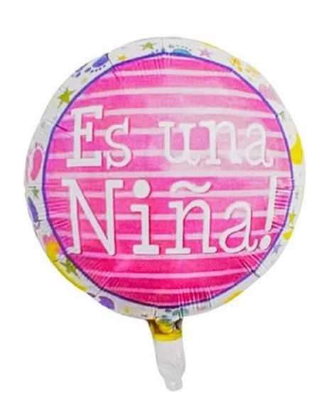GLOBO METALIZADO 18" CH1 ES UN NIÑA x1