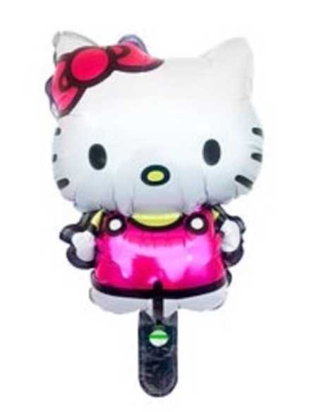 GLOBO METALIZADO SILUETA CHICA CH1 KITTY x1